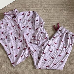🍷PJ Salvage red wine Pajamas SZ XL